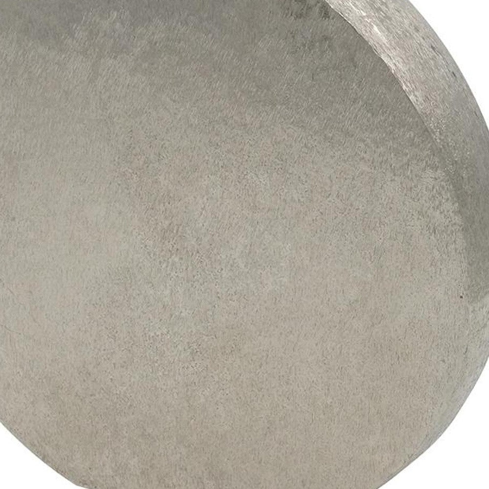15" Silver Round Aluminum Table Vase - Loft&Timber
