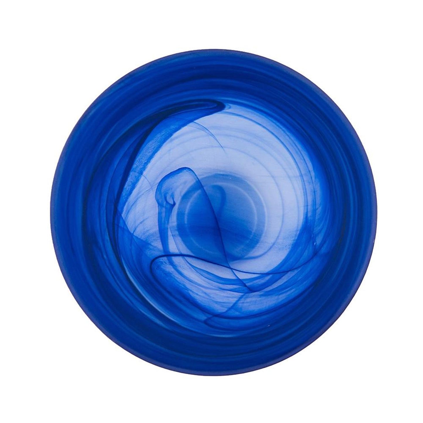 12" Blue Round Glass Table Vase - Loft&Timber