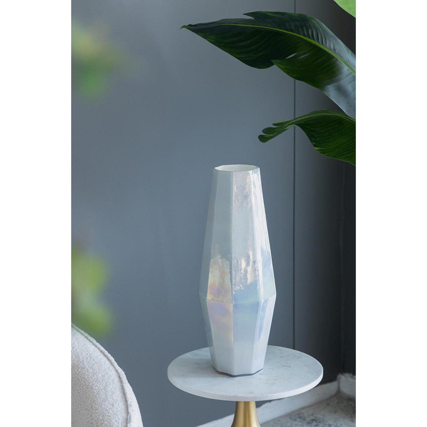 20" Opal Cylinder Glass Table Vase - Loft&Timber