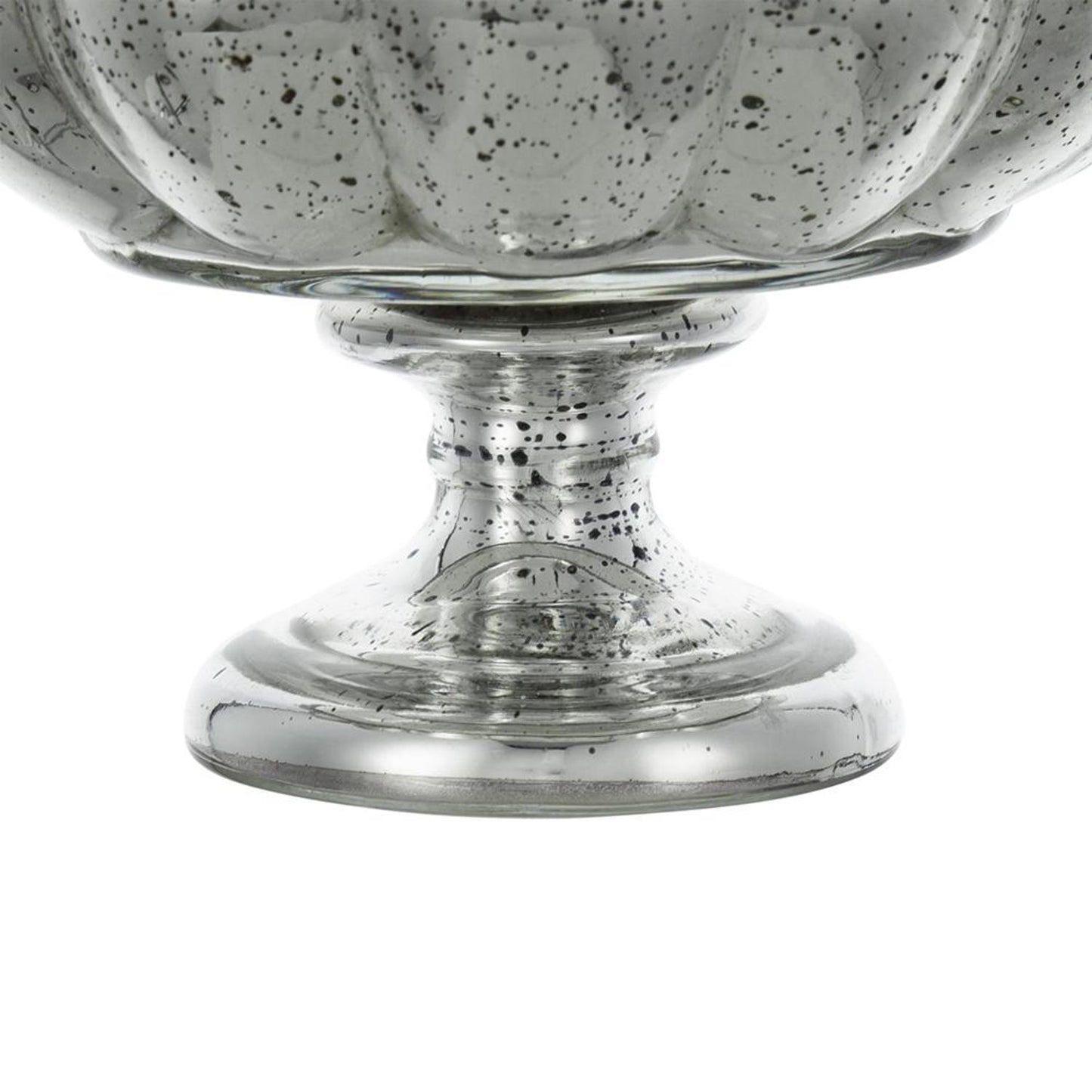 6" Silver Wavy Glass Table Vase - Loft&Timber