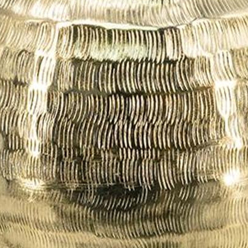 13" Gold Round Aluminum Table Vase - Loft&Timber