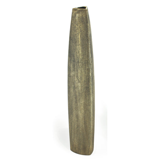 47" Gold Tapered Ceramic Floor Vase - Loft&Timber