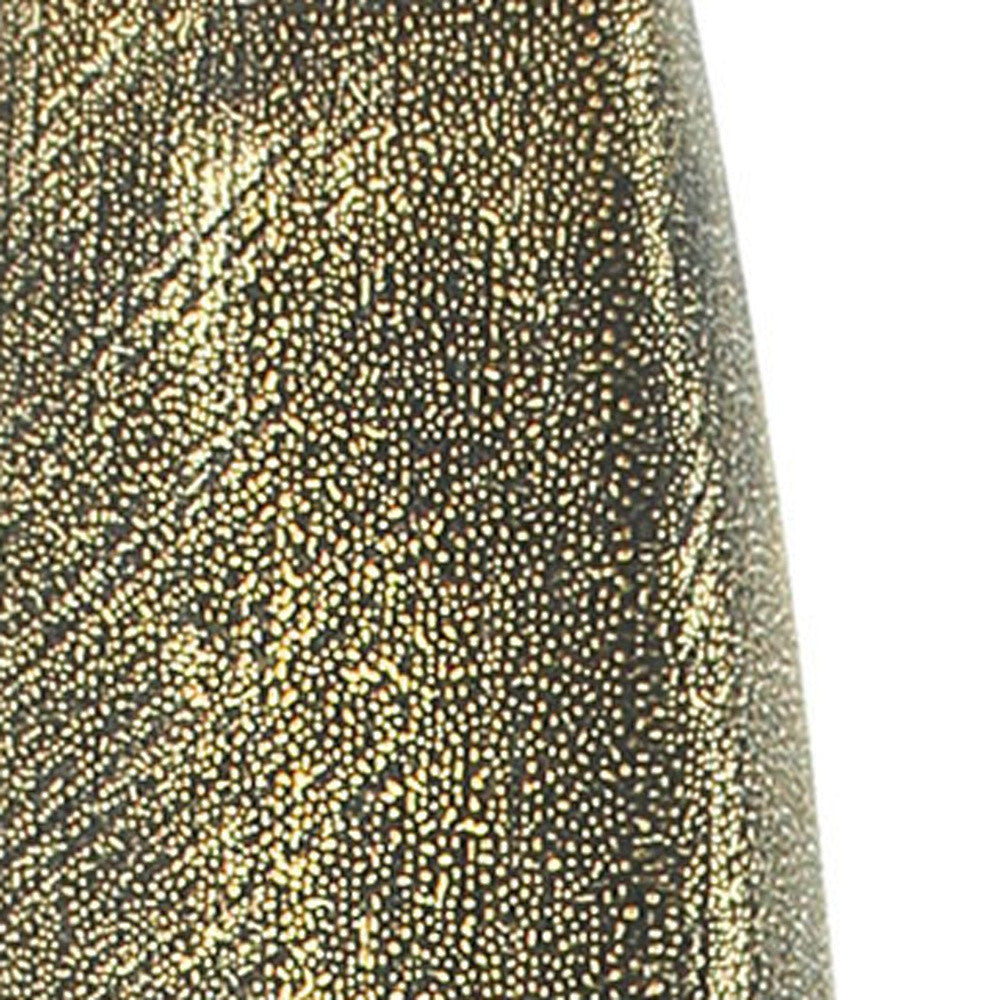 47" Gold Tapered Ceramic Floor Vase - Loft&Timber