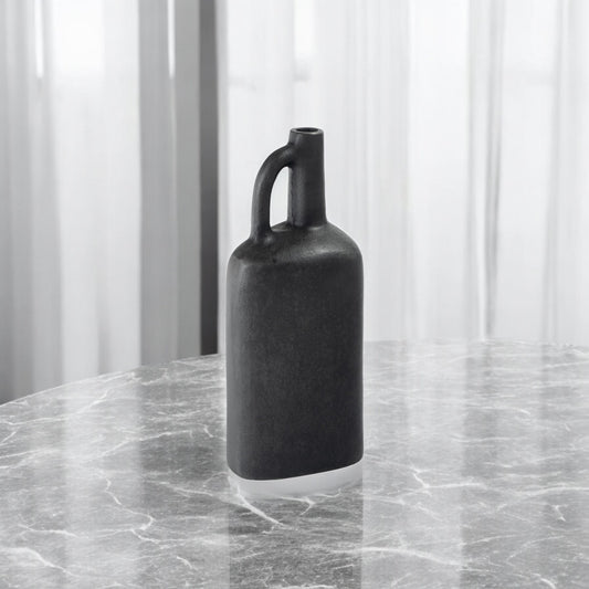 11" Gray Aluminum Jug Table Vase - Loft&Timber