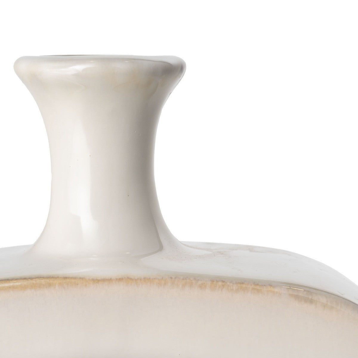 18" Aqua And White Ombre Ceramic Table Vase - Loft&Timber