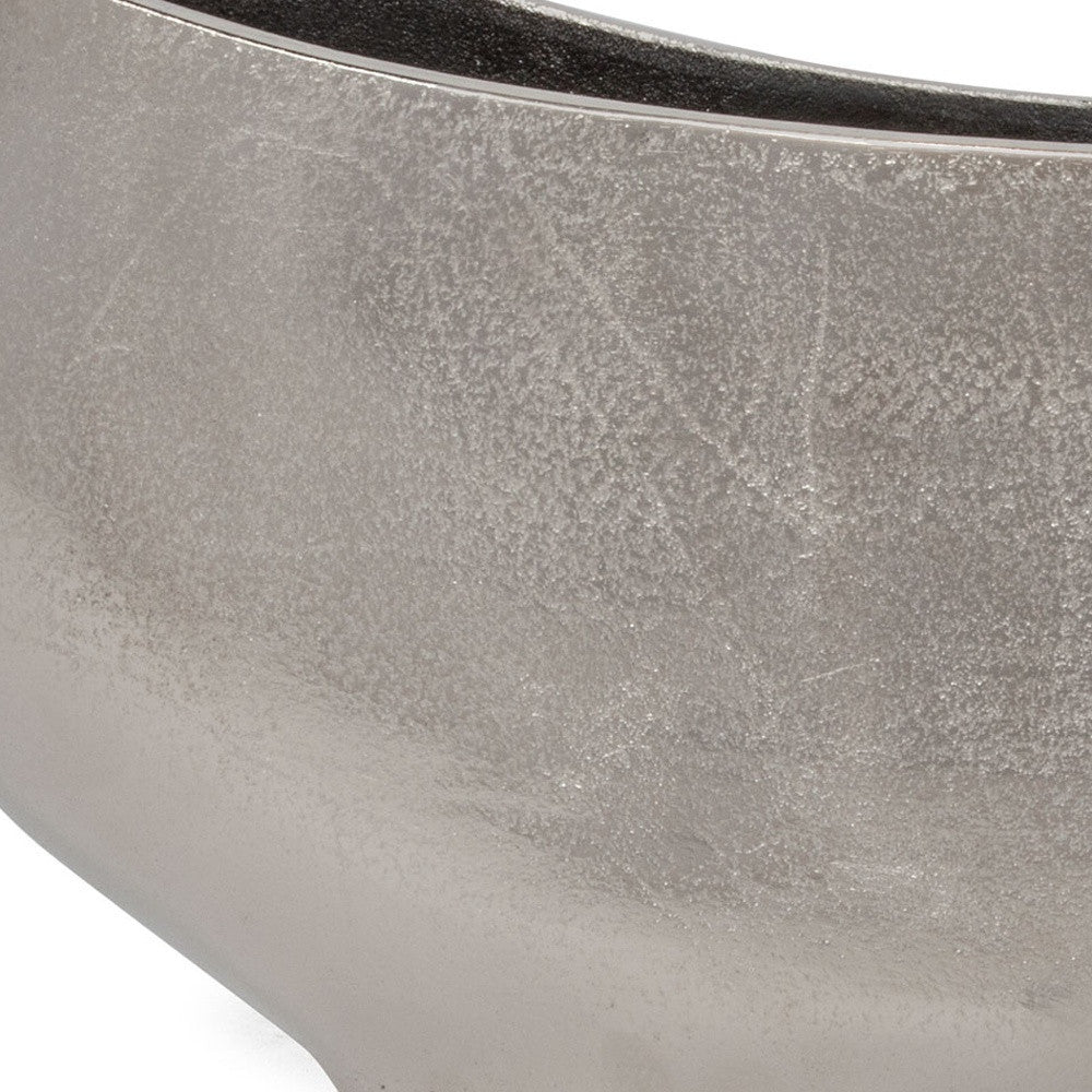 10" Nickel Aluminum Table Vase - Loft&Timber
