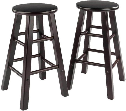 Element 2-Piece 24In Counter Stool Set, Espresso - Loft&Timber