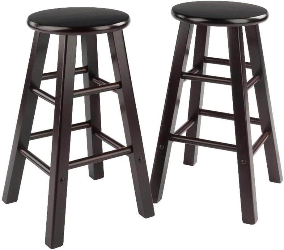 Element 2-Piece 24In Counter Stool Set, Espresso - Loft&Timber