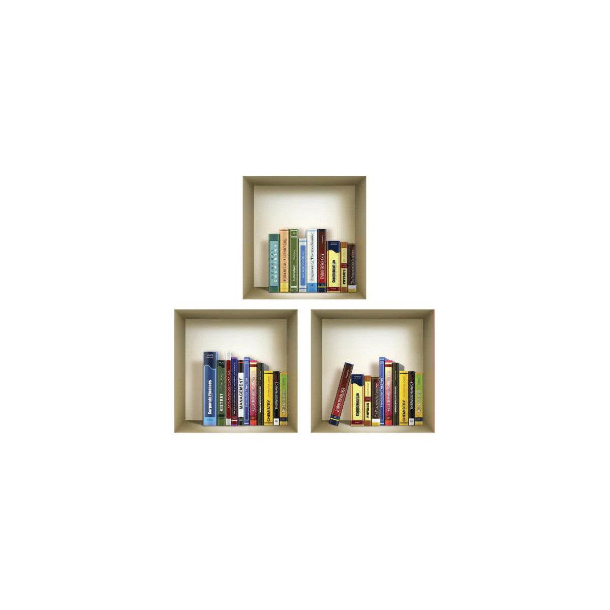 Set of Three Tisha Niche 3D Square Peel and Stick Wall Decals - Loft&Timber