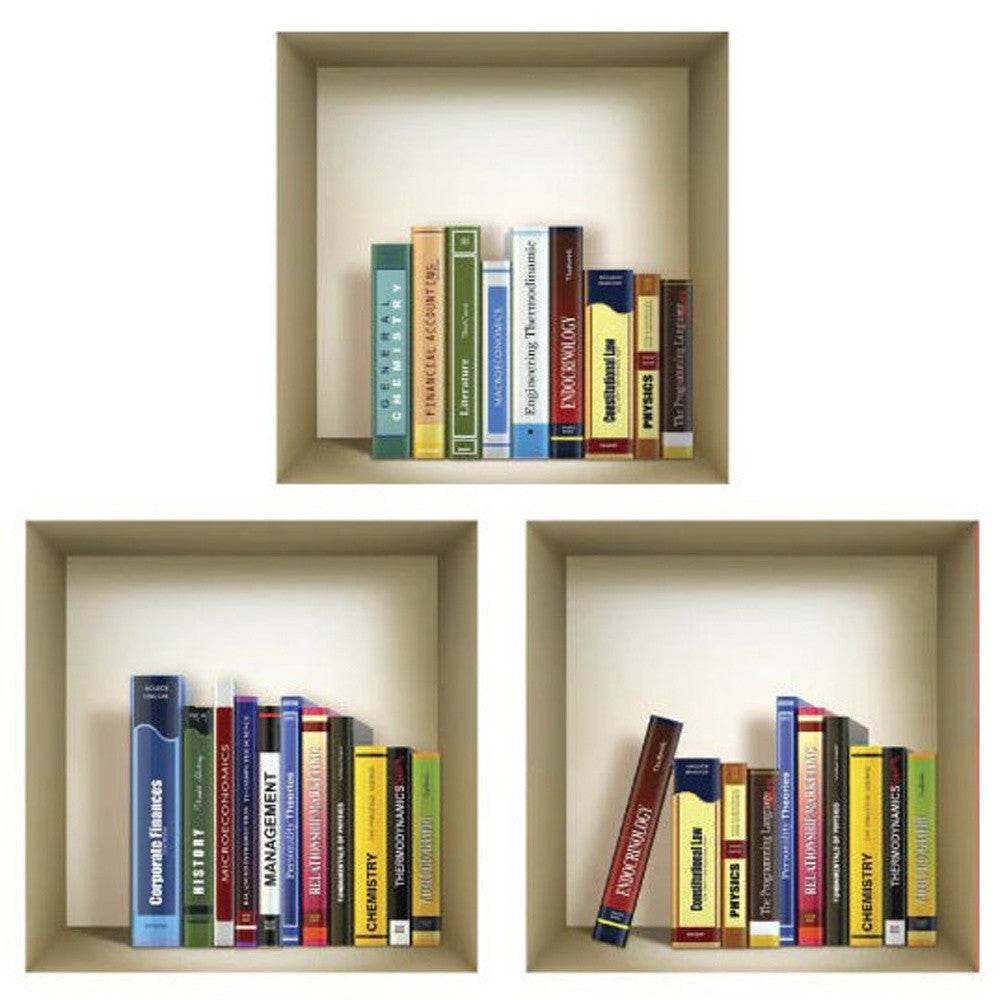 Set of Three Tisha Niche 3D Square Peel and Stick Wall Decals - Loft&Timber