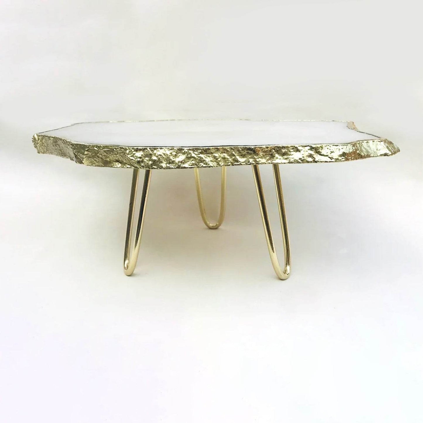 White Agate Cake Stand/Centrepiece/Display Stand/Tray - Loft&Timber