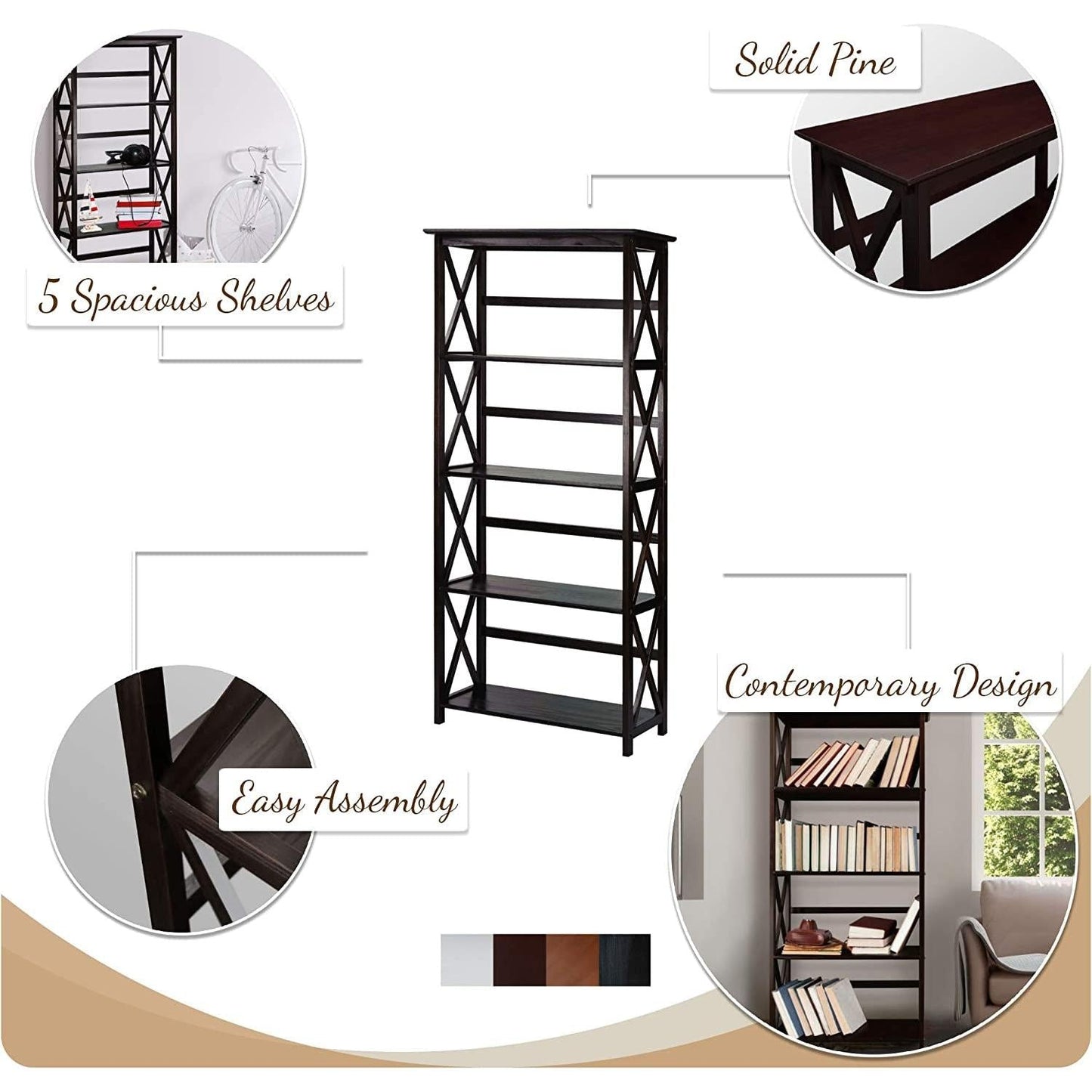 8-Shelf Bookcase-2