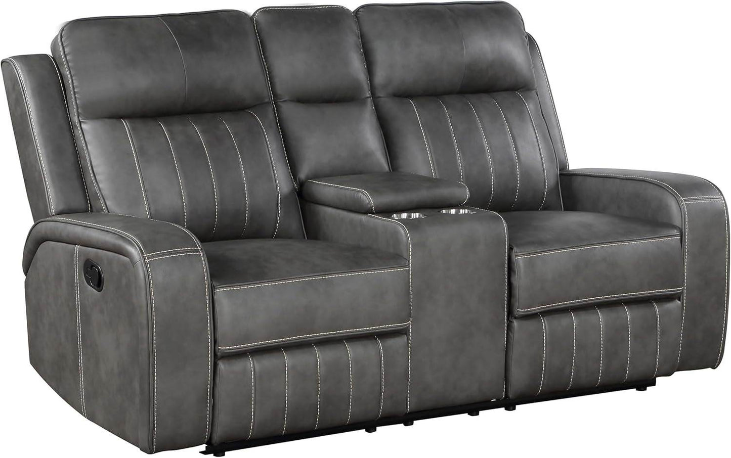 Gray Reclining Loveseat rana - Loft&Timber