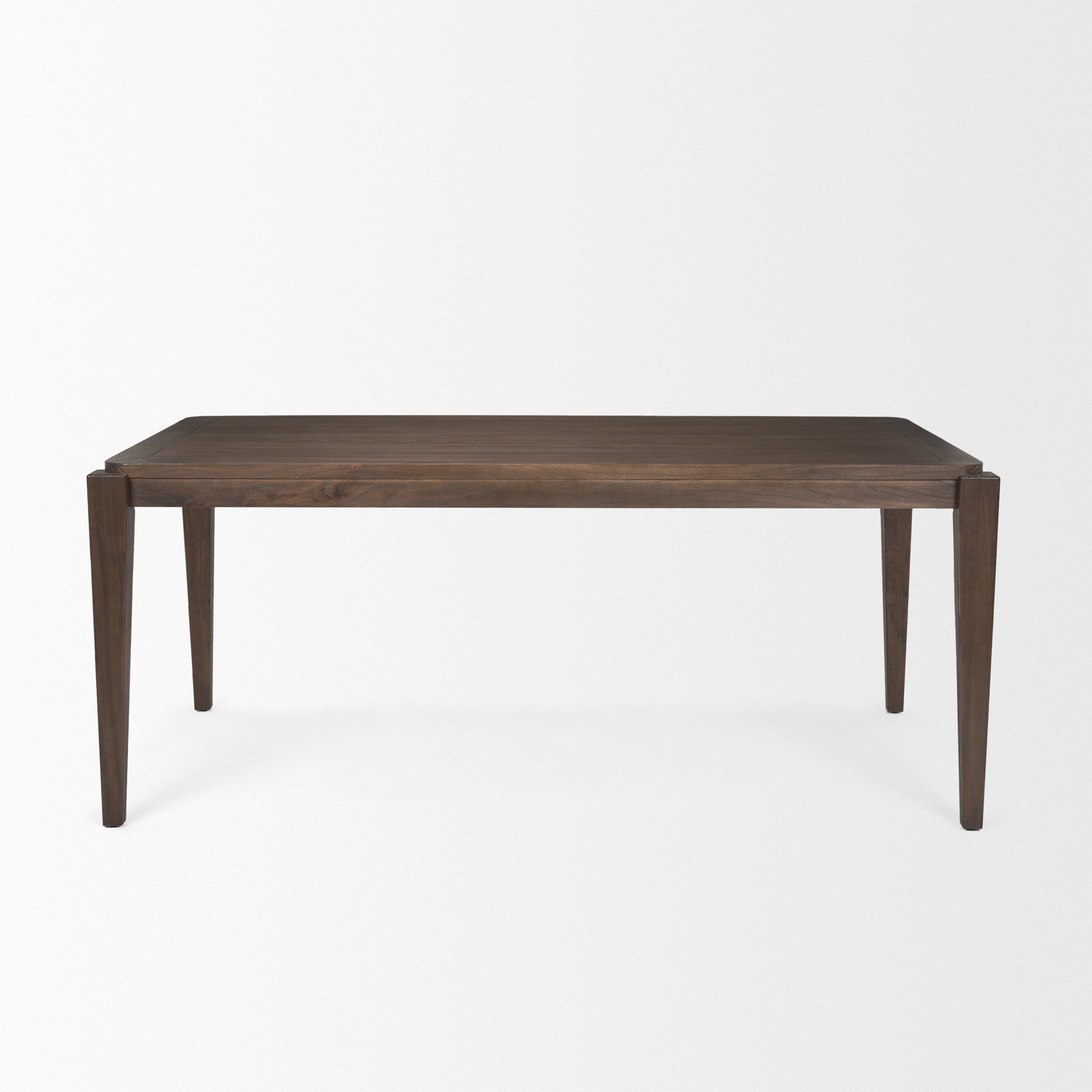 72" Dark Brown Wood Dining Table - Loft&Timber