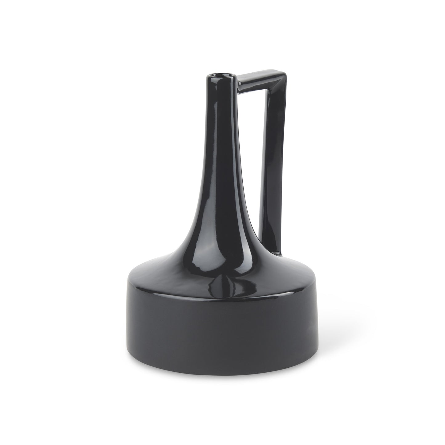 10" Black Ceramic Jug Vase - Loft&Timber