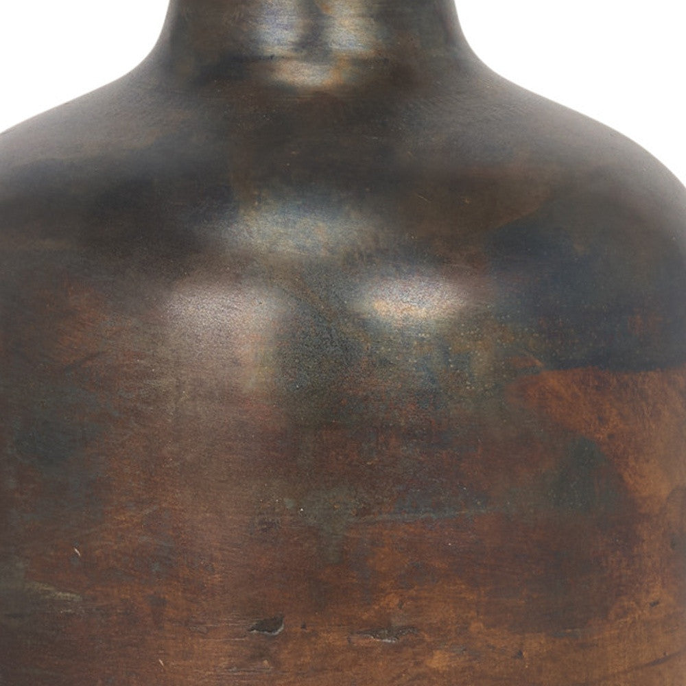 12" Gold Cylinder Metal Table Vase - Loft&Timber