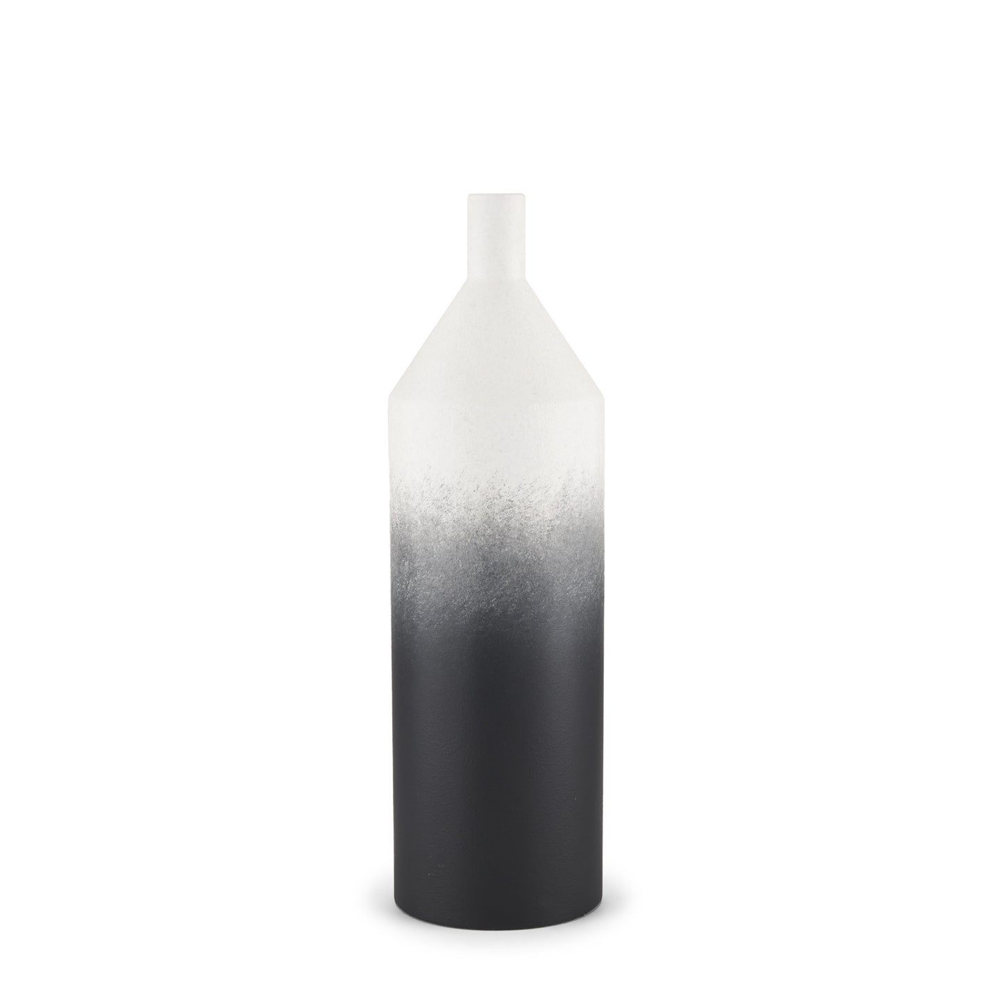 20" Black Tulip Metal Table Vase - Loft&Timber