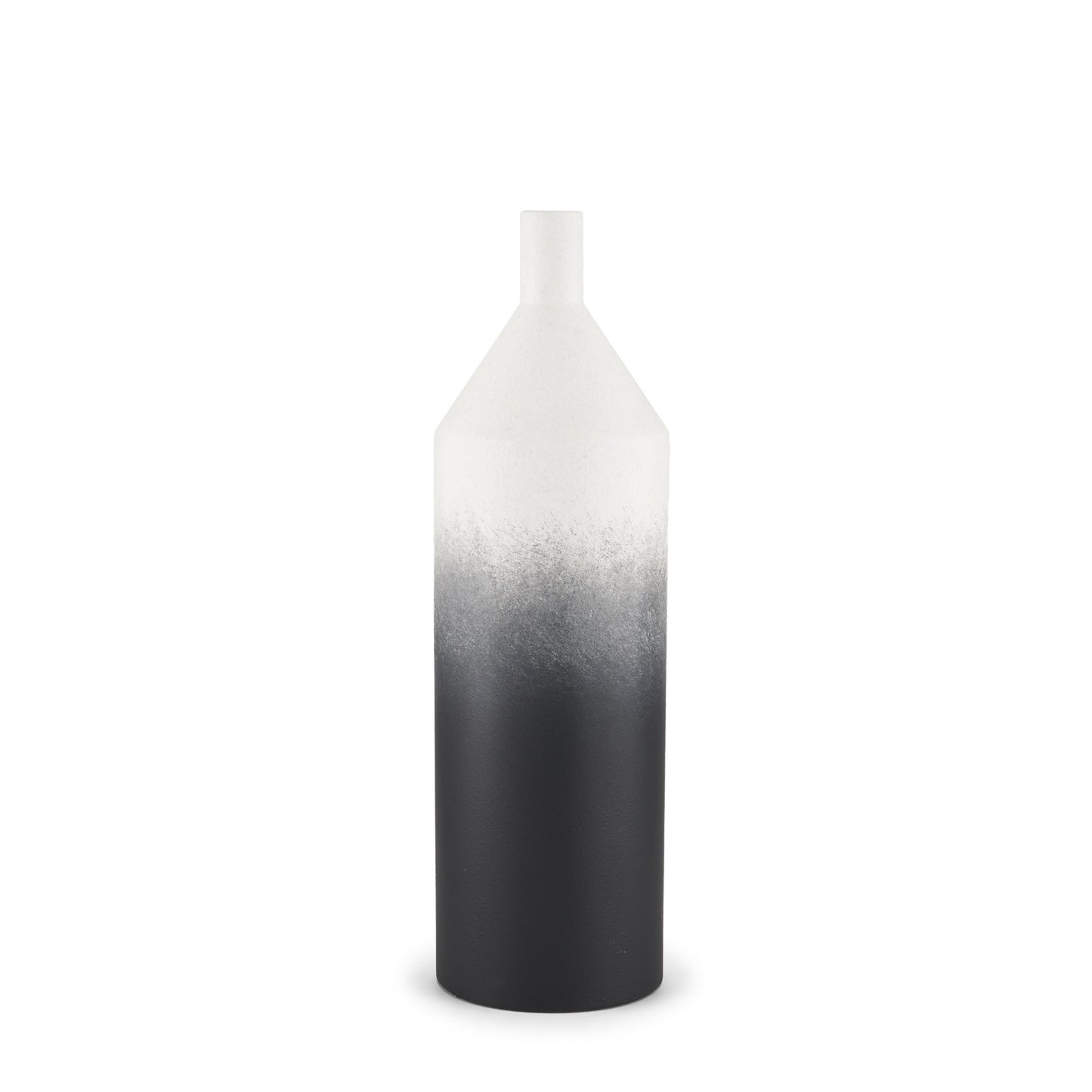 20" Black Tulip Metal Table Vase - Loft&Timber