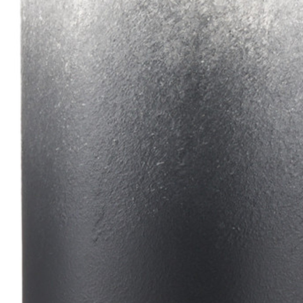 24" Black Tulip Metal Table Vase - Loft&Timber