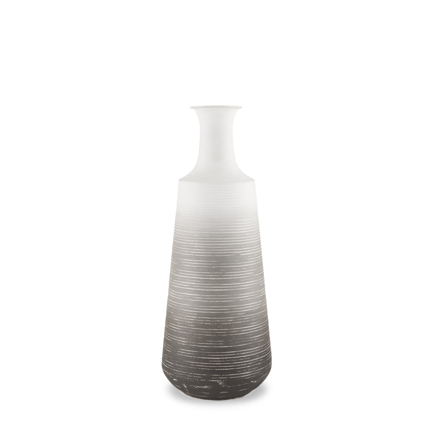 20" White Tulip Metal Table Vase - Loft&Timber