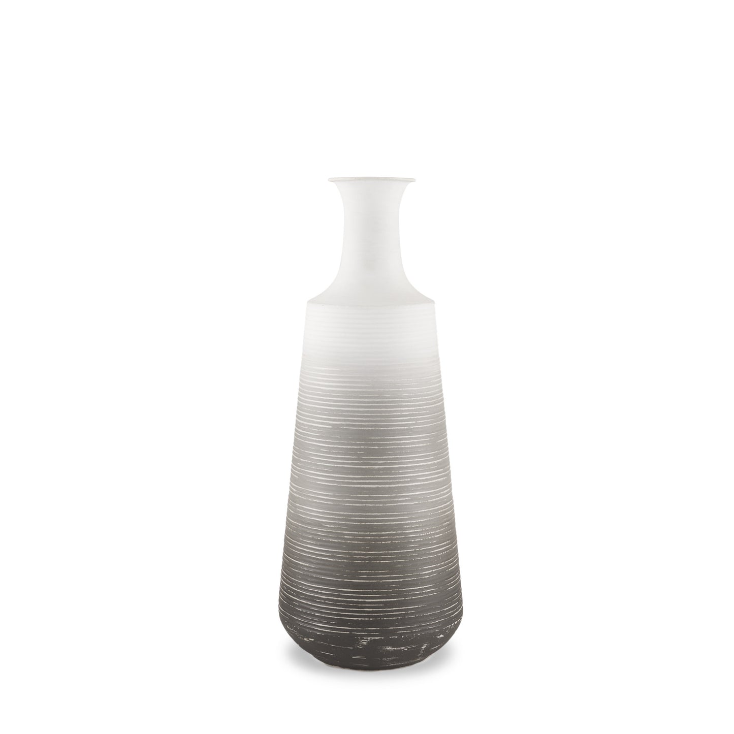 20" White Tulip Metal Table Vase - Loft&Timber