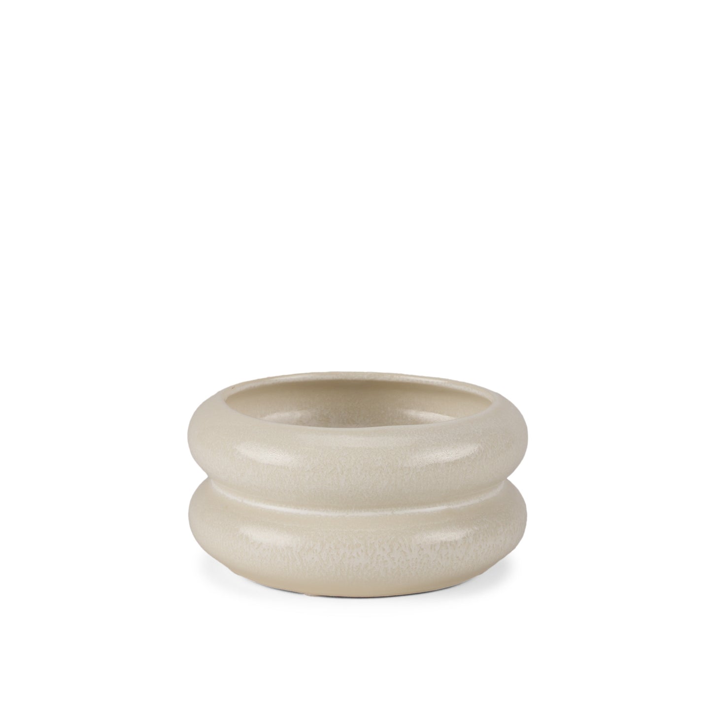 4" Cream Cylinder Ceramic Table Vase - Loft&Timber