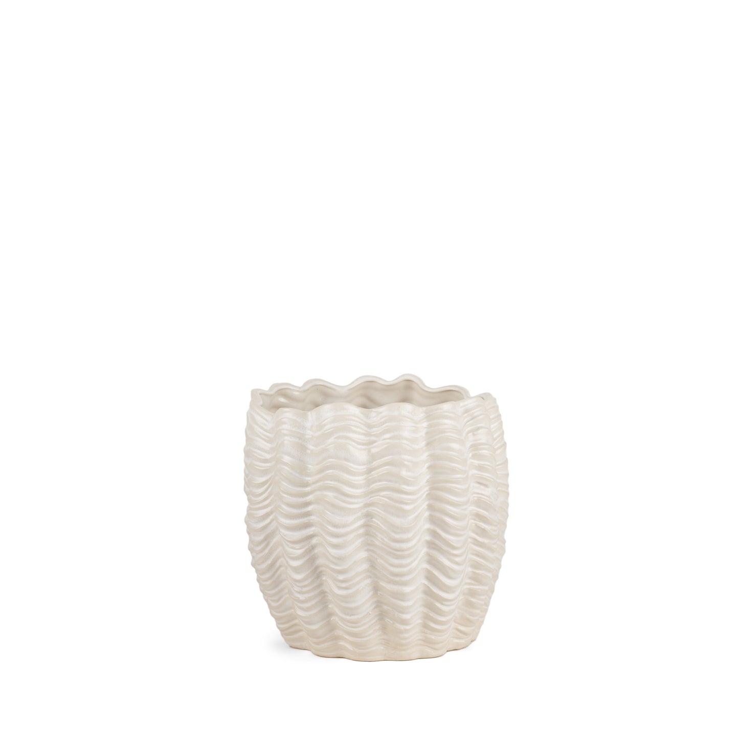 11" White Cylinder Ceramic Table Vase - Loft&Timber