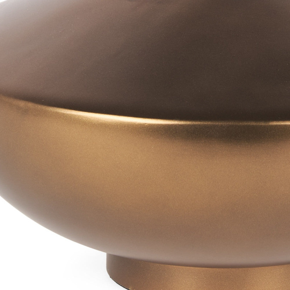 6" Gold Metal Table Vase - Loft&Timber