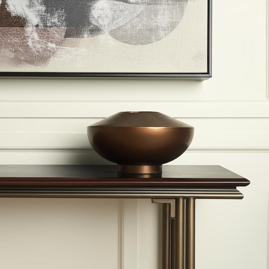 6" Gold Metal Table Vase - Loft&Timber