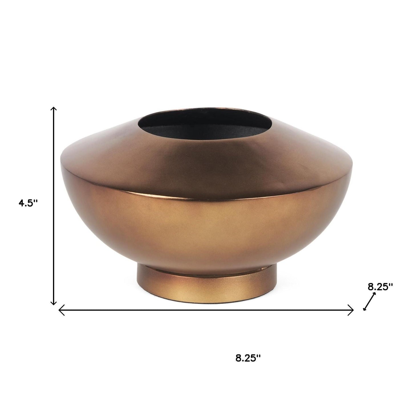 5" Gold Metal Table Vase - Loft&Timber