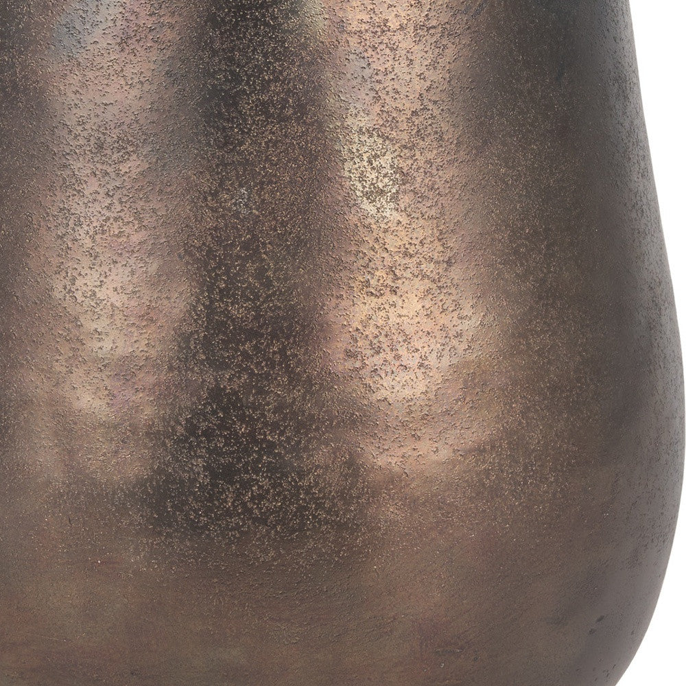 9" Gold Cylinder Metal Table Vase - Loft&Timber