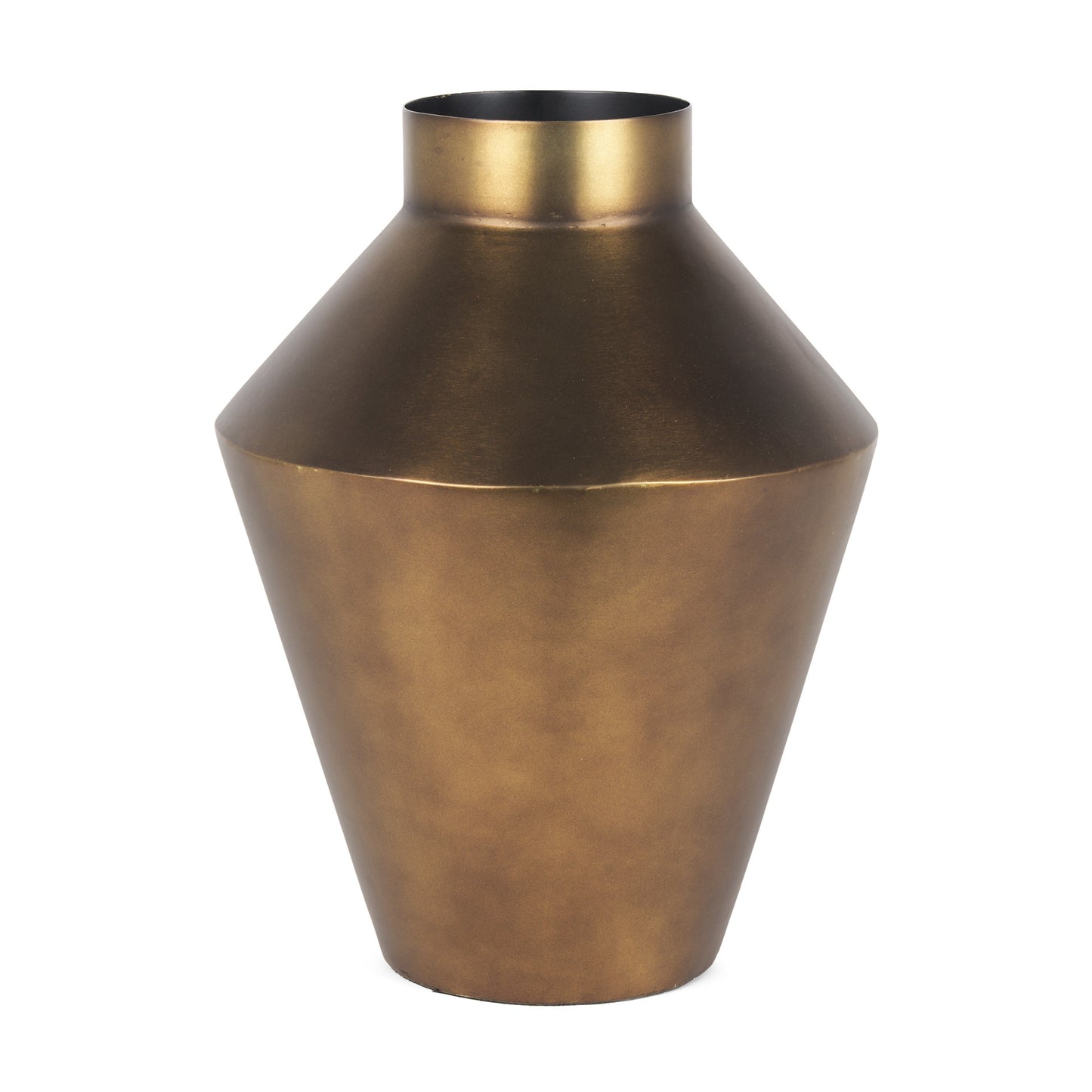 13" Gold Trumpet Metal Table Vase - Loft&Timber