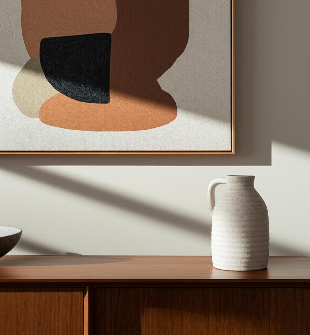 9" White Bud Ceramic Table Vase - Loft&Timber