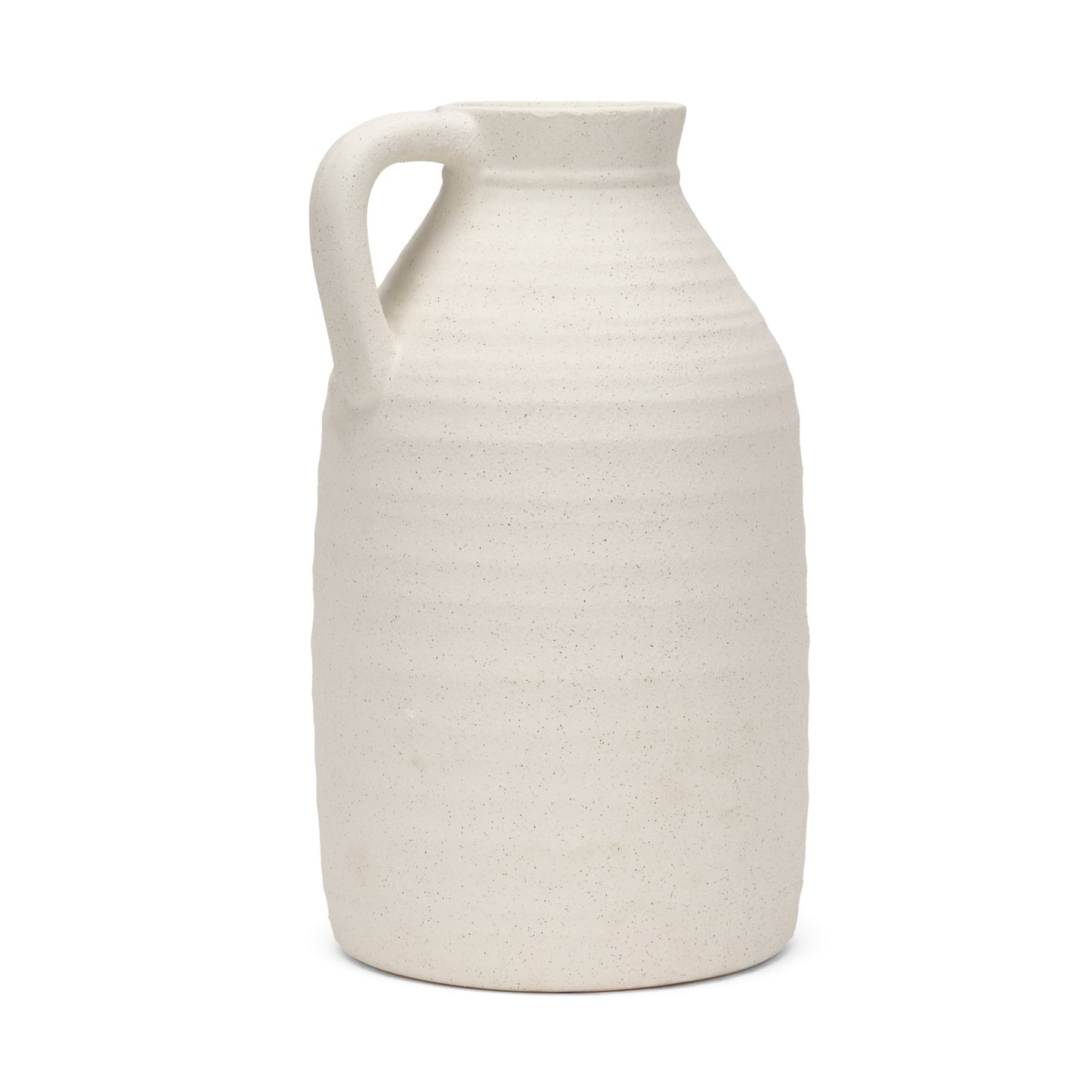15" Beige Bud Ceramic Table Vase - Loft&Timber