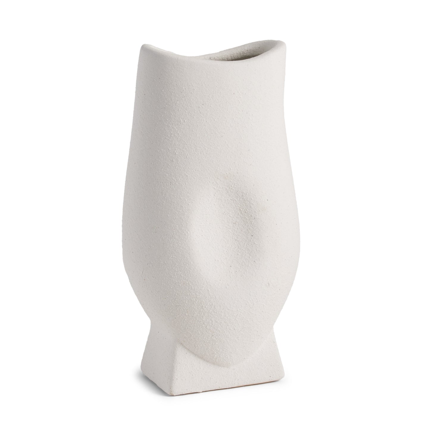 11" White Ceramic Table Vase - Loft&Timber