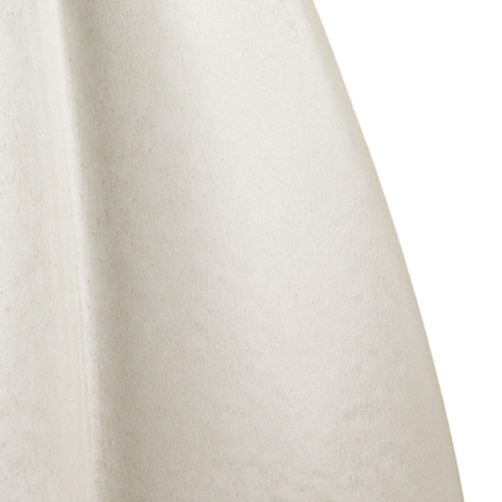 16" Cream Ceramic Table Vase - Loft&Timber