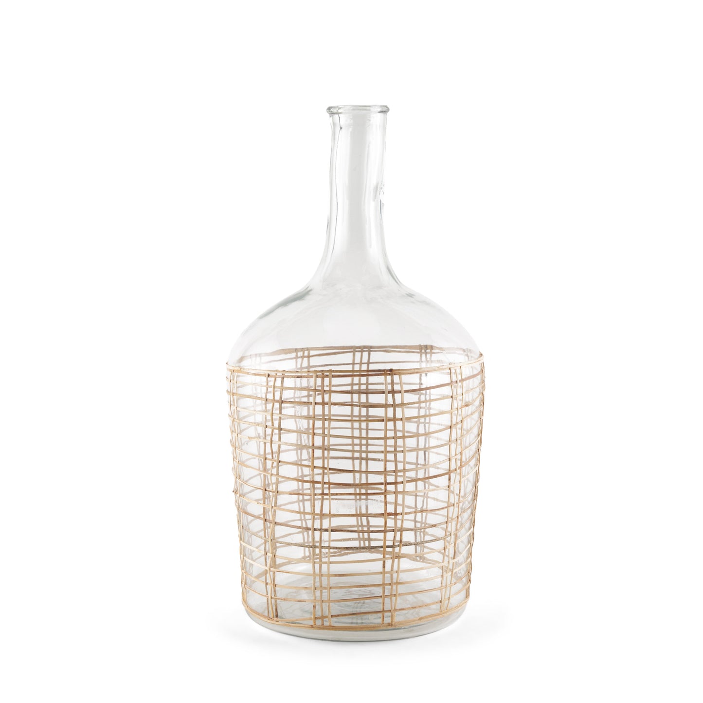 20" Clear Round Glass Floor Vase - Loft&Timber