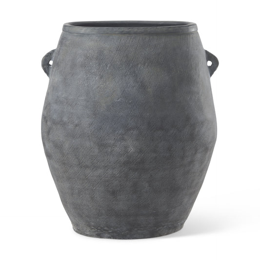 32" Gray Amphora Ceramic Floor Vase - Loft&Timber
