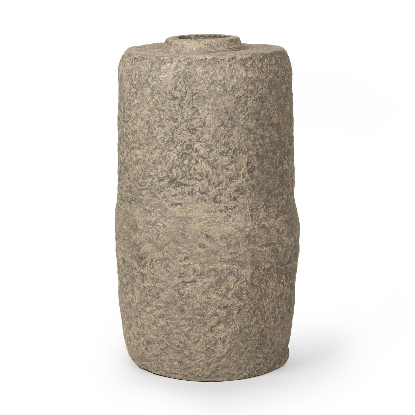 33" Gray Cylinder Ceramic Floor Vase - Loft&Timber