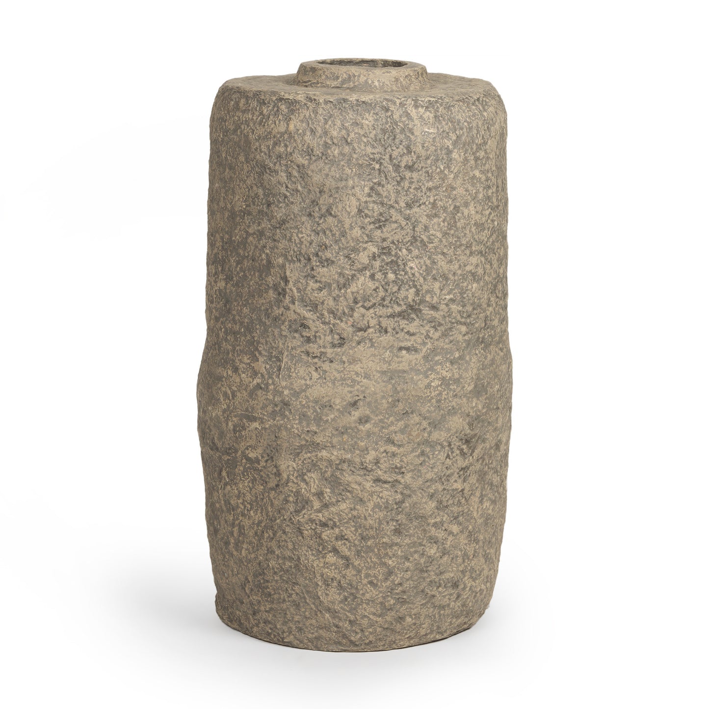 33" Gray Cylinder Ceramic Floor Vase - Loft&Timber