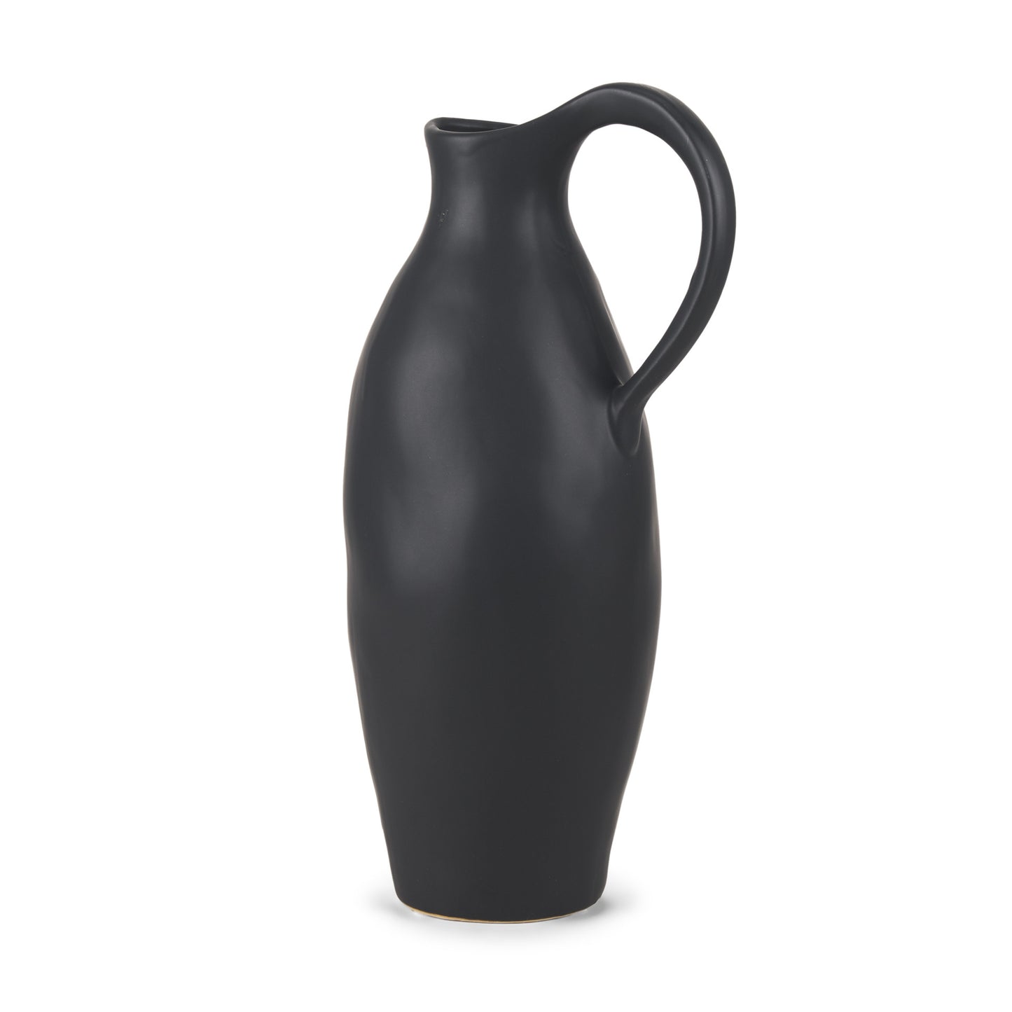 15" Black Bud Ceramic Jug Vase - Loft&Timber