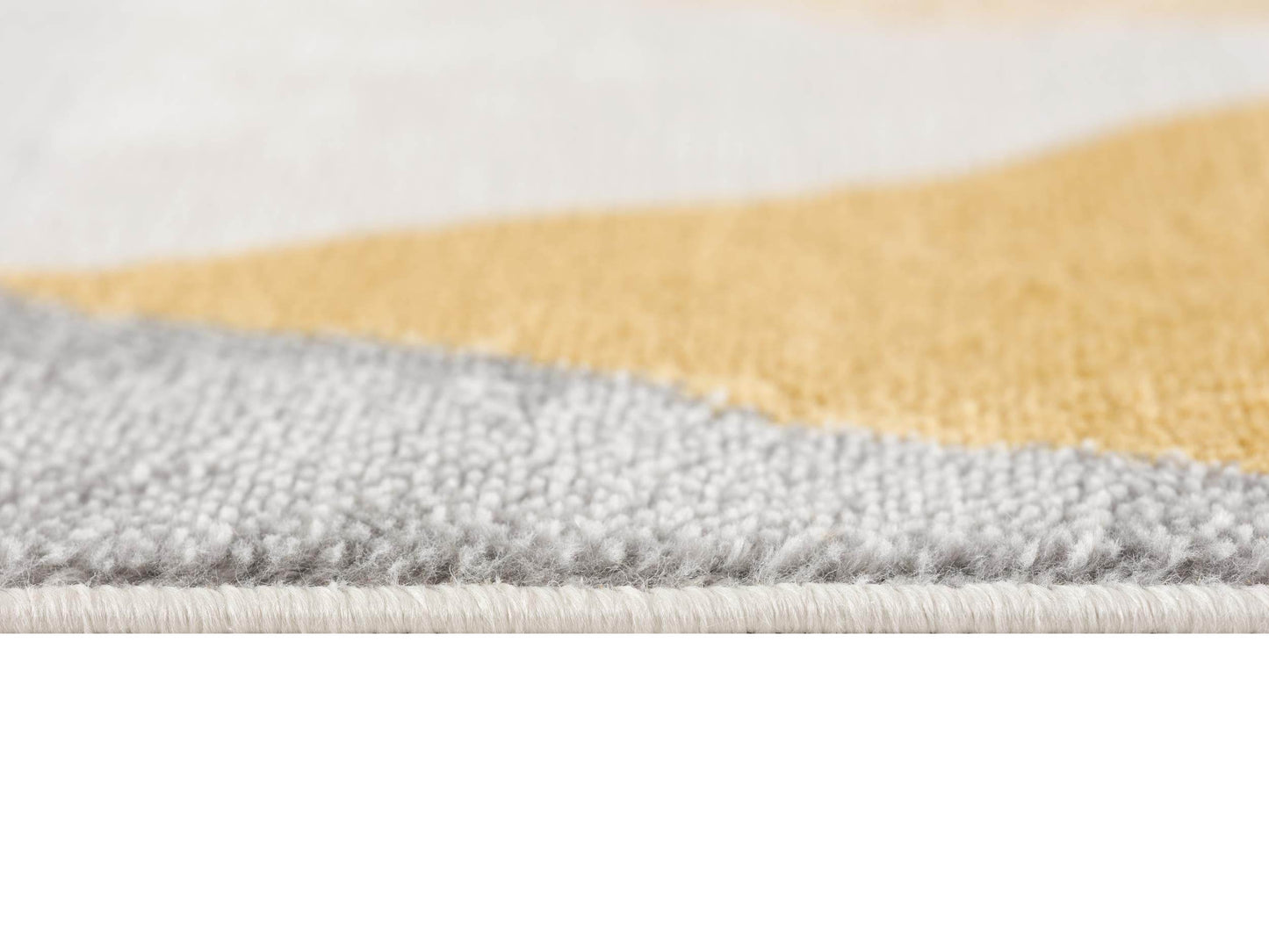 17' Runner Yellow Beige And Gray Geometric Runner Rug - Loft&Timber