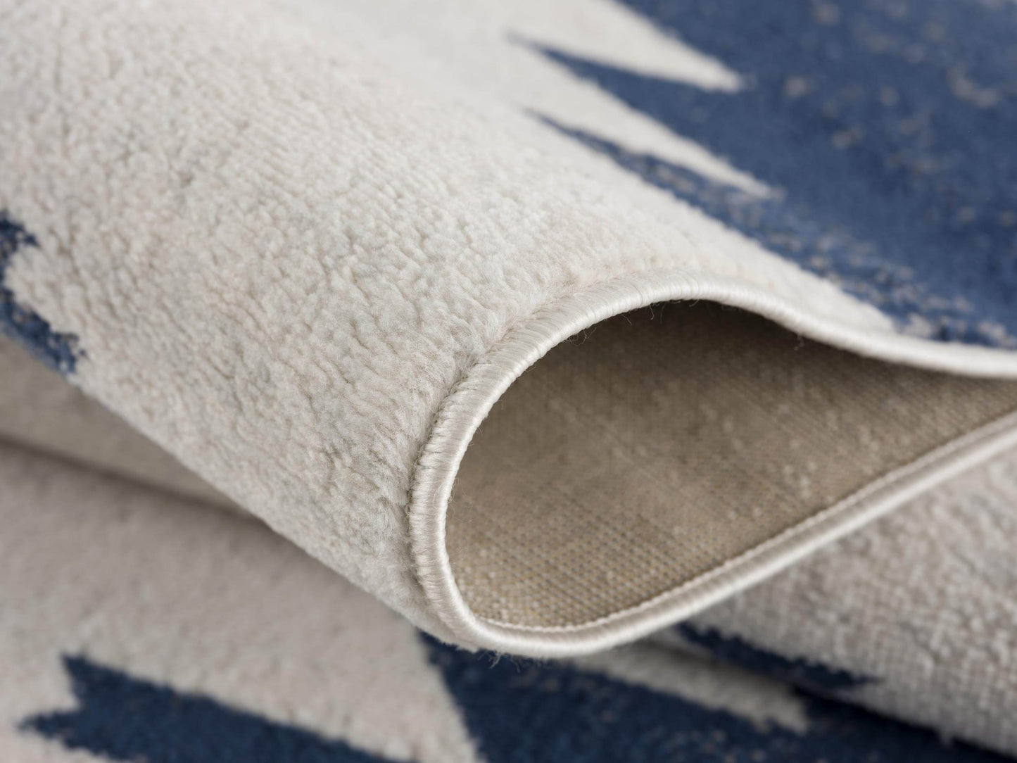 17' Runner Blue Beige And Gray Southwestern Runner Rug - Loft&Timber
