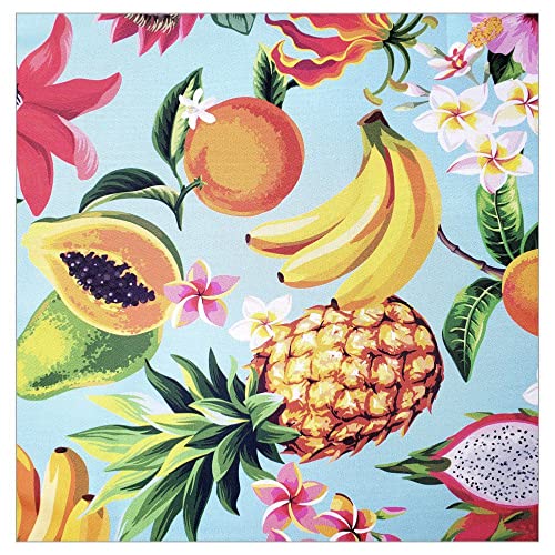 Charlo's Cloth Napkins Set of 4 Salad Fruit 16" by 16" - Blue - Loft&Timber