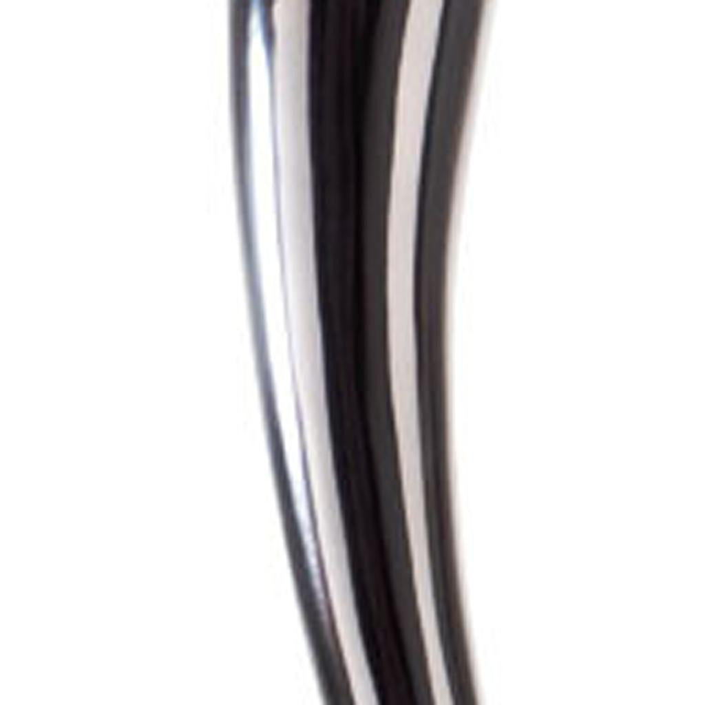 39" Silver Trumpet Aluminum Floor Vase - Loft&Timber