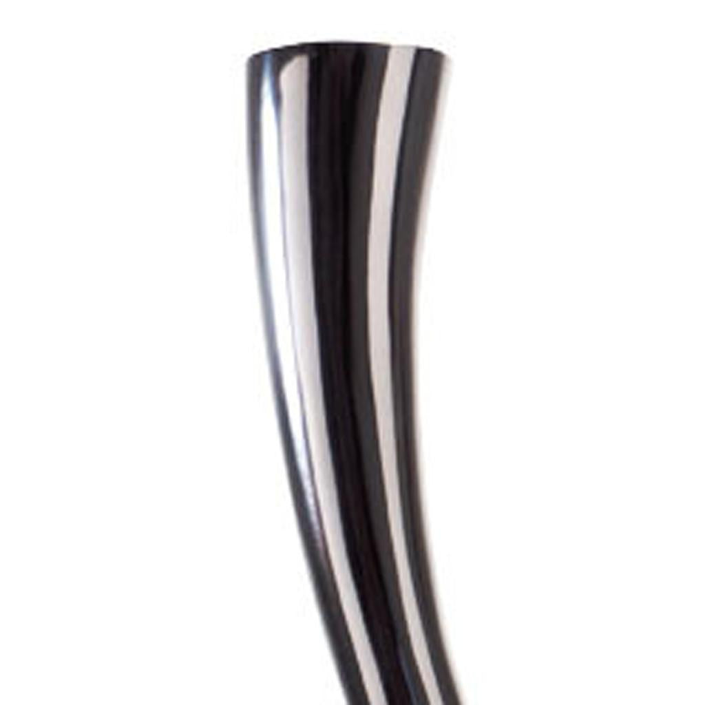 39" Silver Trumpet Aluminum Floor Vase - Loft&Timber