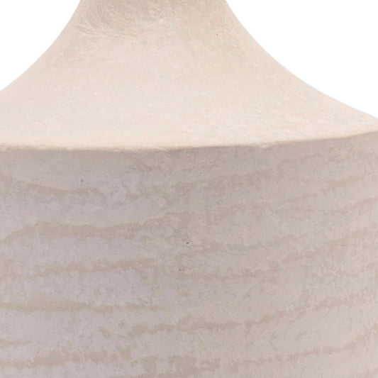 18" Beige Round Resin Floor Vase - Loft&Timber