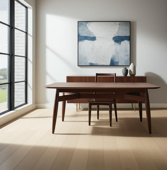 78" Espresso Solid Wood Dining Table - Loft&Timber