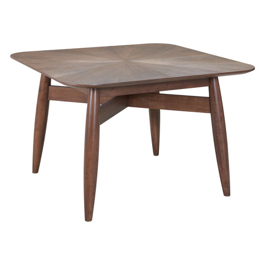 46" Espresso Solid Wood Square Dining Table - Loft&Timber