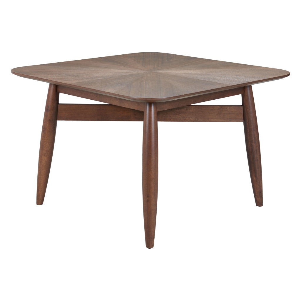 46" Espresso Solid Wood Square Dining Table - Loft&Timber